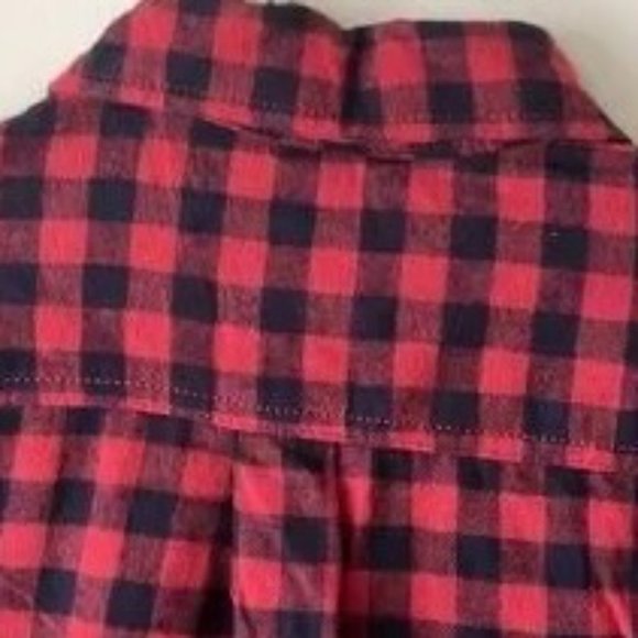 EDDIE BAUER Men's Gingham Plaid Flannel LS Shirt NWT Size M - Picture 6 of 7